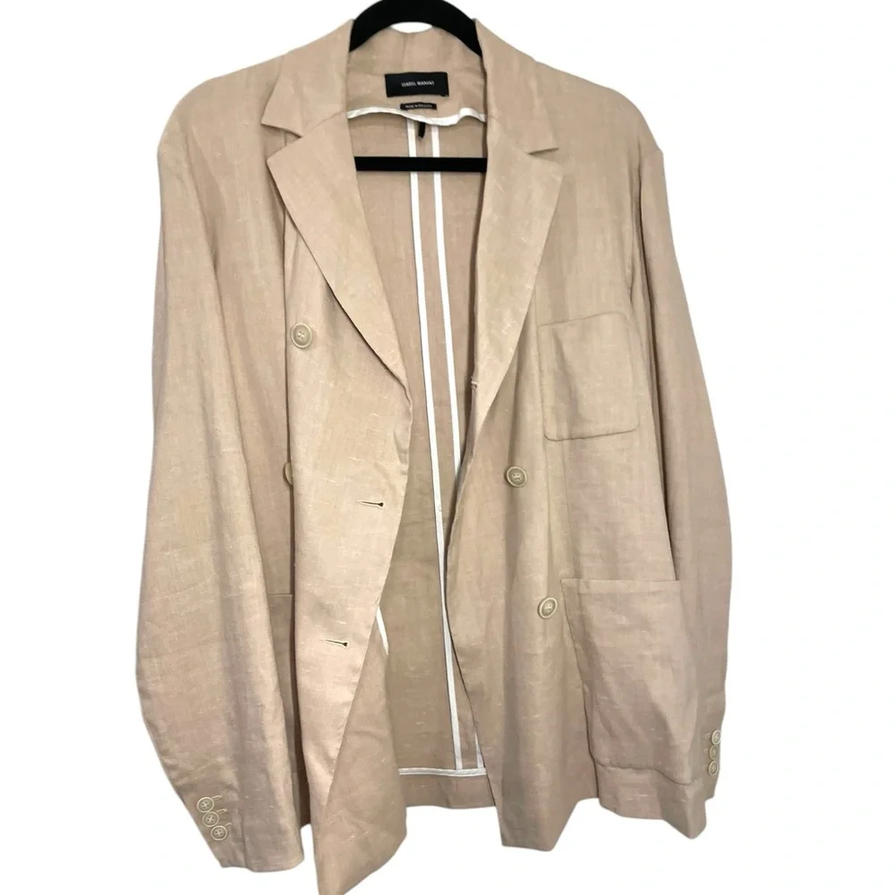 Isabel Marant Linen Double Breasted Blazer